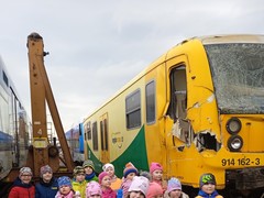 Vlak po nehodě ve Stráži nad Nisou
